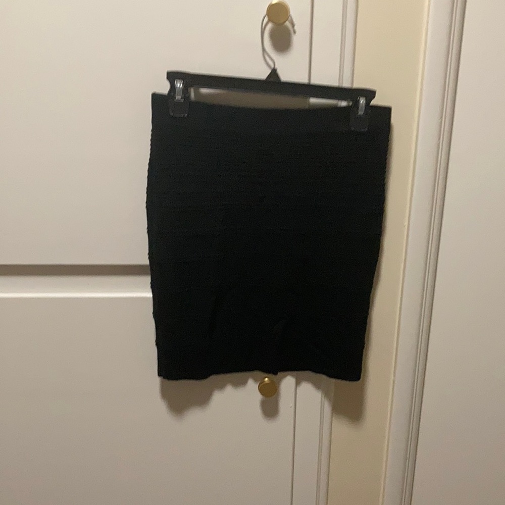 Black pencil skirt